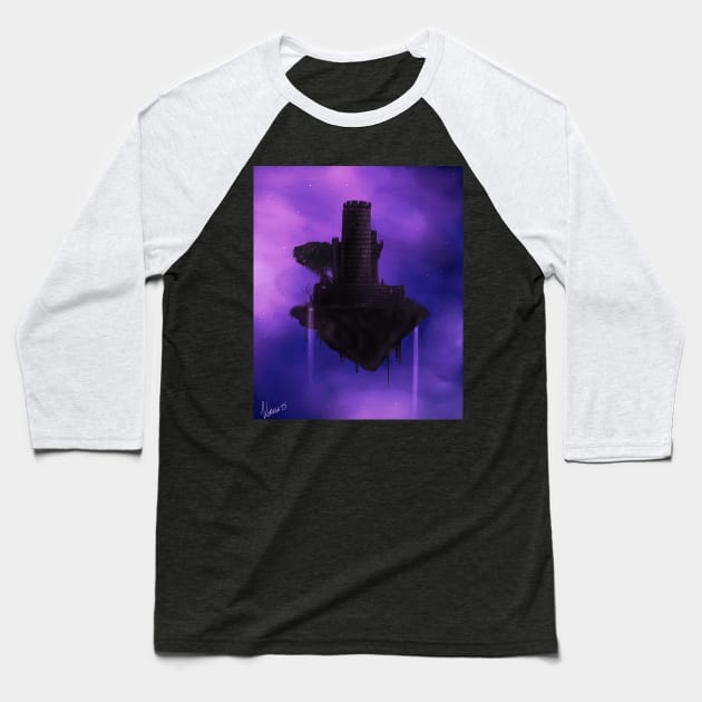 the floating castle Baseball T-Shirt by venauva